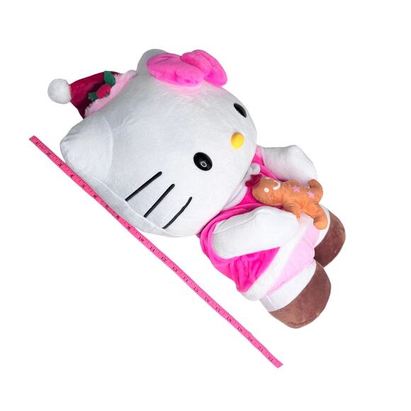 New Hello Kitty In Pink With Gingerbread | Mercari Hello Kitty Christmas Greeter Plush LG 23\
